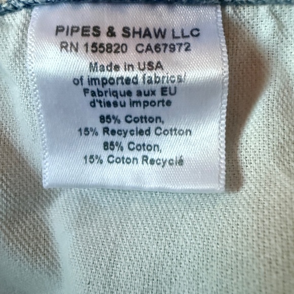 Veronica Beard Taylor Cuffed Wide Leg Jean In Airway Cloud Size 27 - Picture 10 of 11